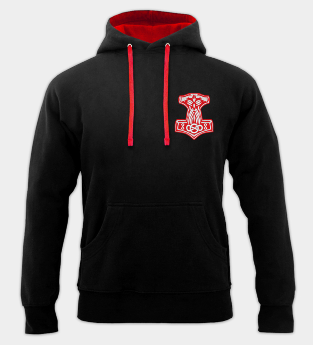 Mjölner broderad hoodie