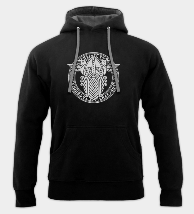 Oden / Wotan broderad hoodie