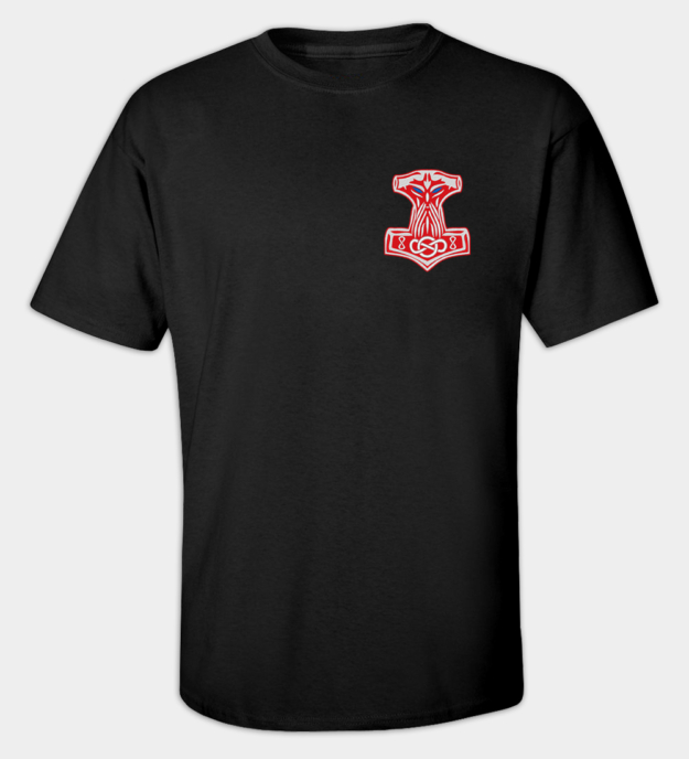 Mjölnir broderad t-shirt