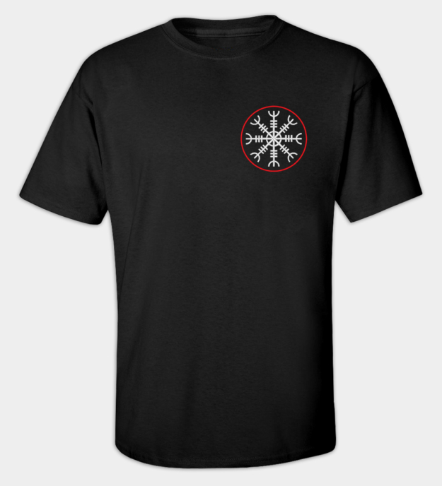 Ægishjálmur broderad t-shirt