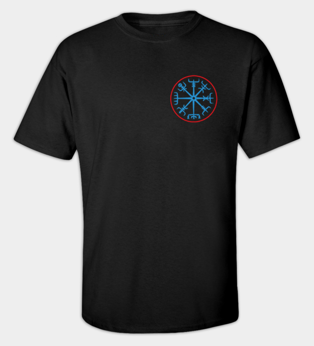 Vegvisir broderad t-shirt