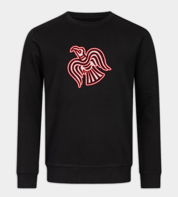 Viking korp motiv broderad sweatshirt