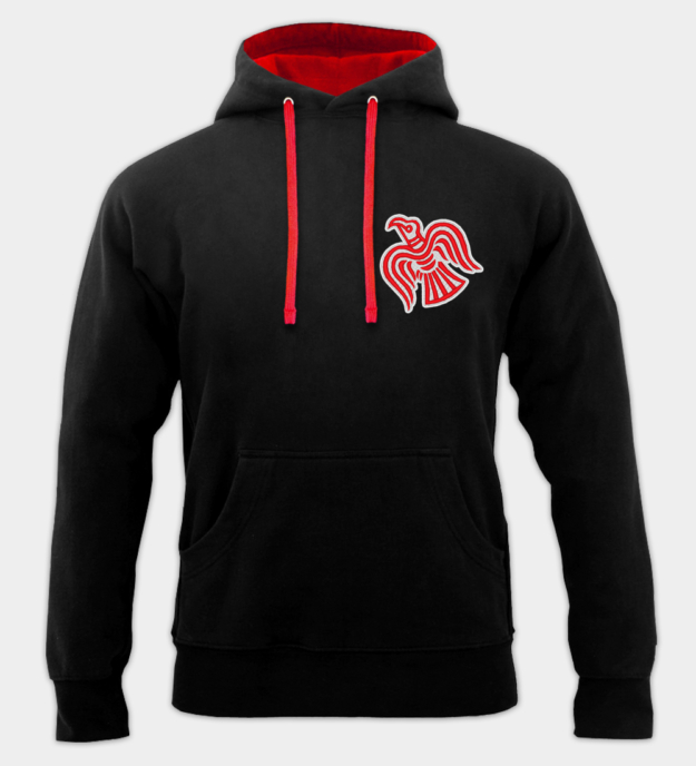 Viking korp broderad hoodie
