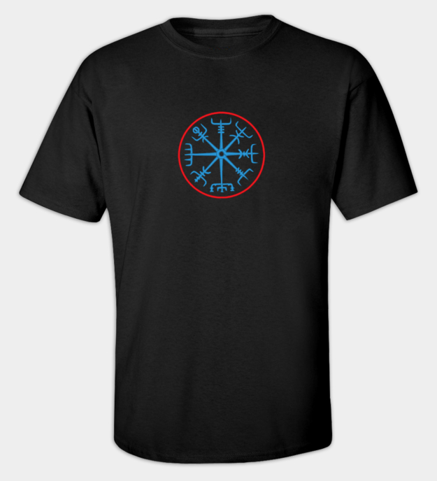 Vegvisir broderad t-shirt