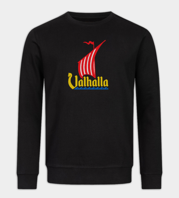 Vikingaskepp broderad sweatshirt