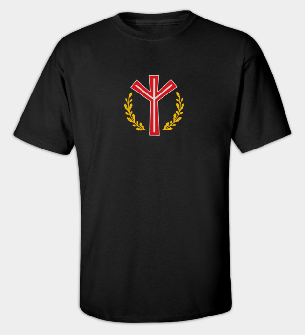 Algiz-runa broderad t-shirt