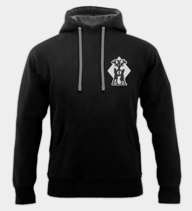 Algiz-runa broderad hoodie