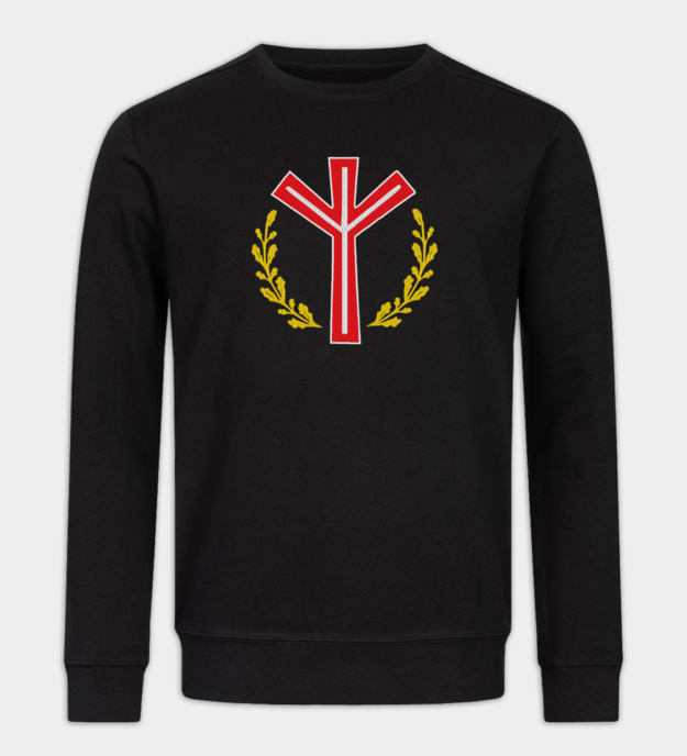 Algiz-runa broderad sweatshirt