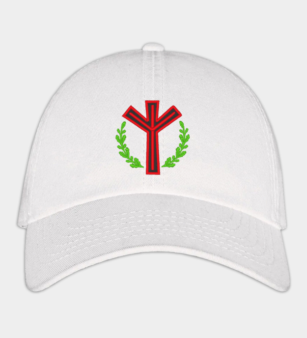 Algiz-runa broderad keps
