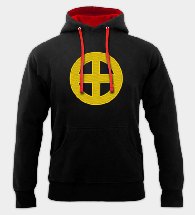 Solkors broderad hoodie